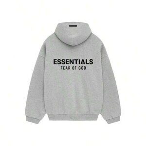 AUTHENTIC Essentials Fear of God Hoodie, Gray (XXS)